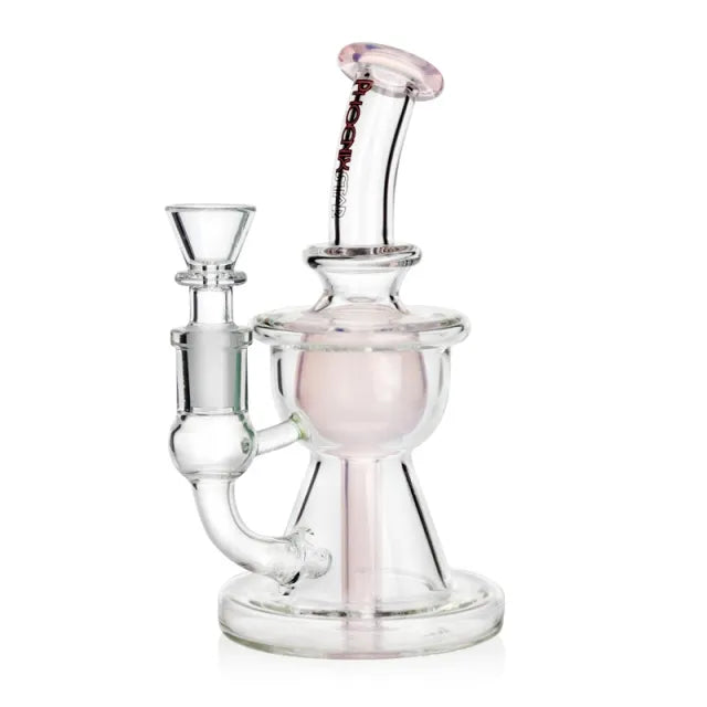 7 Inch Glass Beaker Bong with Dual Chamber Recycler