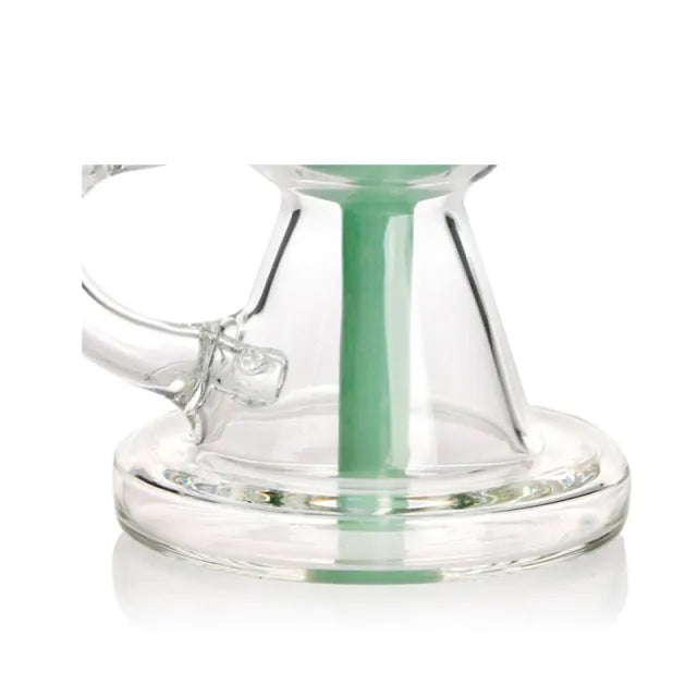 7 Inch Glass Beaker Bong with Dual Chamber Recycler