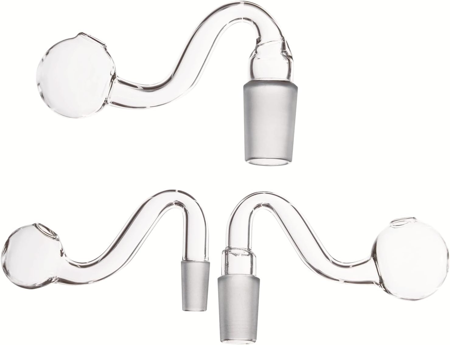 14mm Male Glass Bong Bowl Handmade Water Pipes Bong Adapter - Clear Thick S Bowl For Glass Bongs