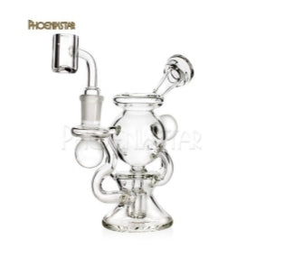 Handrafted Borosilicate Glass Recycler Dab Rig 14cm