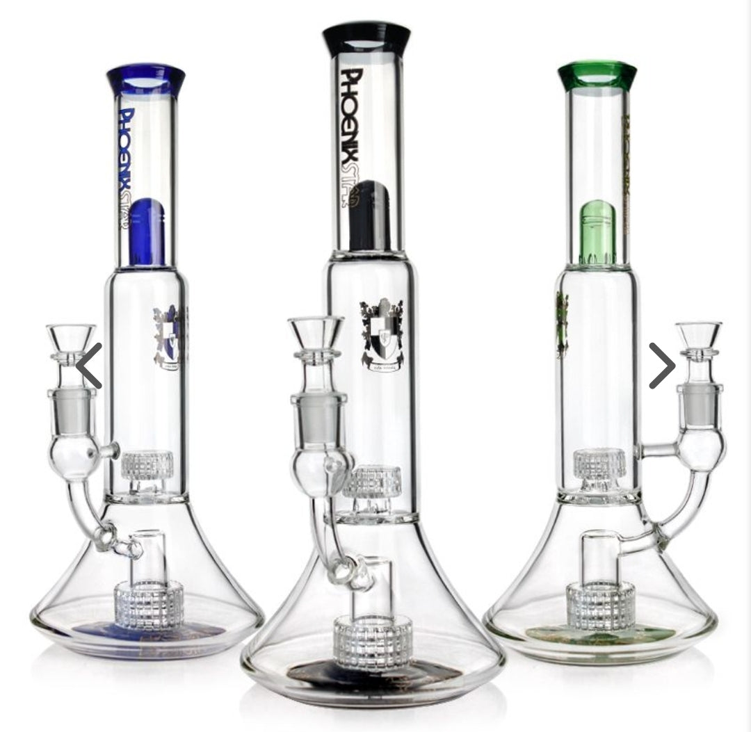 Phoenixstar Dual Chamber Percolator Beaker Glass Bong